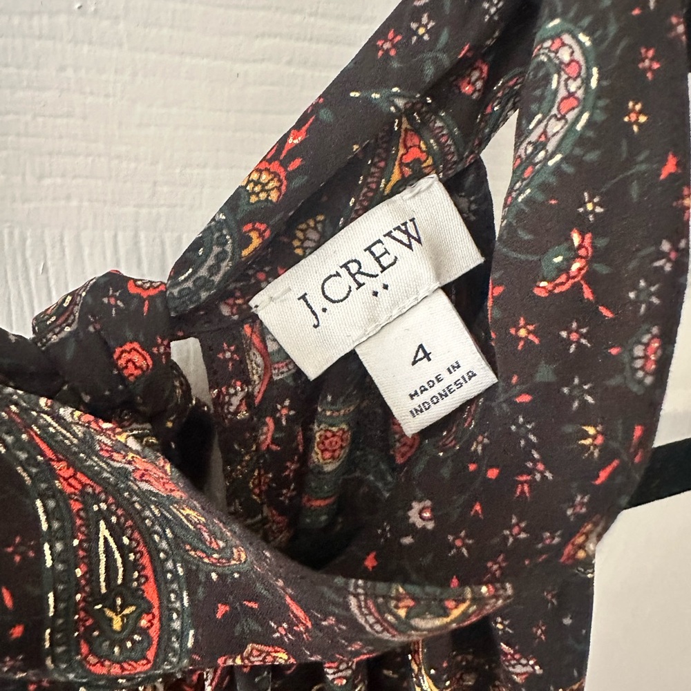 J. Crew Paisley Halter Neck Top - Picture 7 of 7